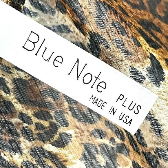 NWOT Blue Note Women’s Leopard Print Top Plus Size 2XL - Picture 7 of 7
